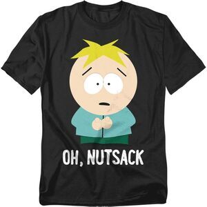 South Park Unisex Adult Oh Nutsack T-Shirt / Black